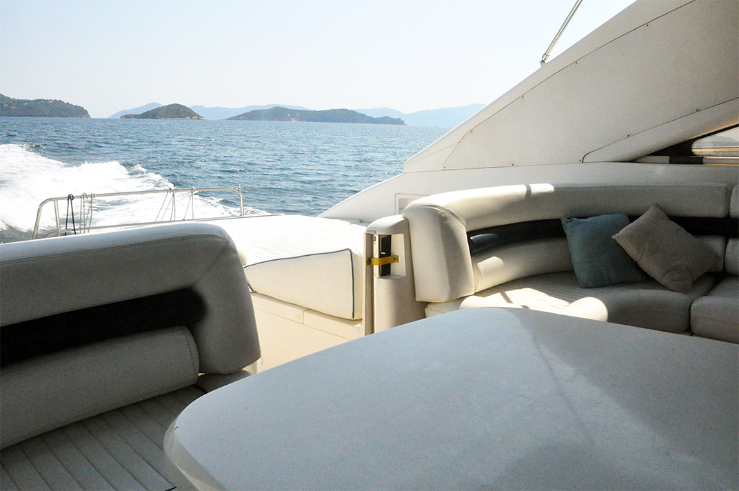 interior seats private yacht