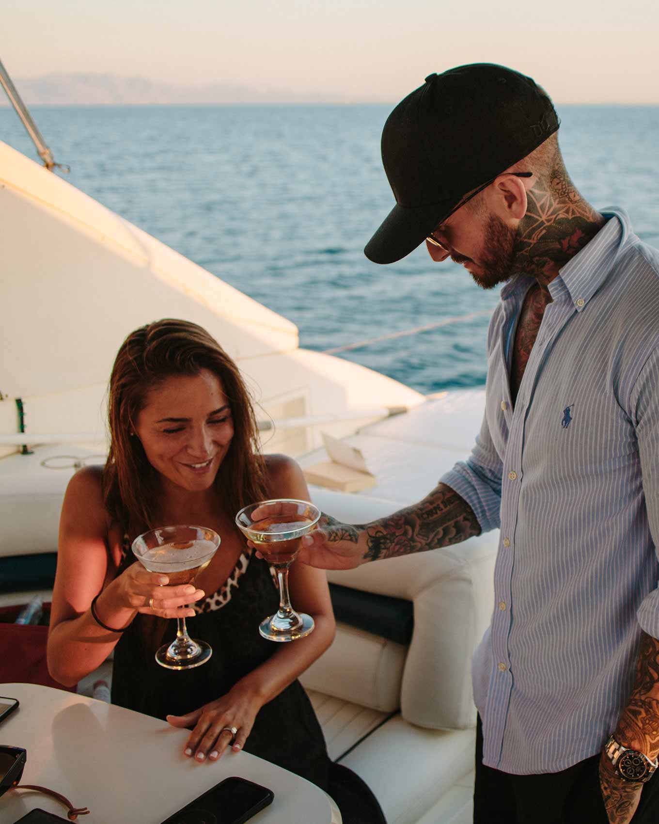 apero on a private yacht